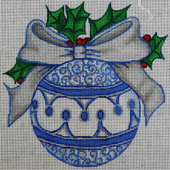 Blue and Silver Ornament
