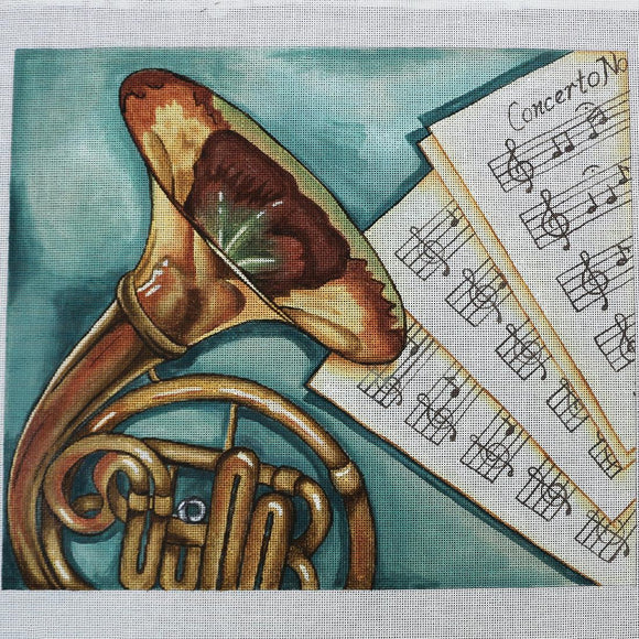 Frenchhorn w/Sheet Music