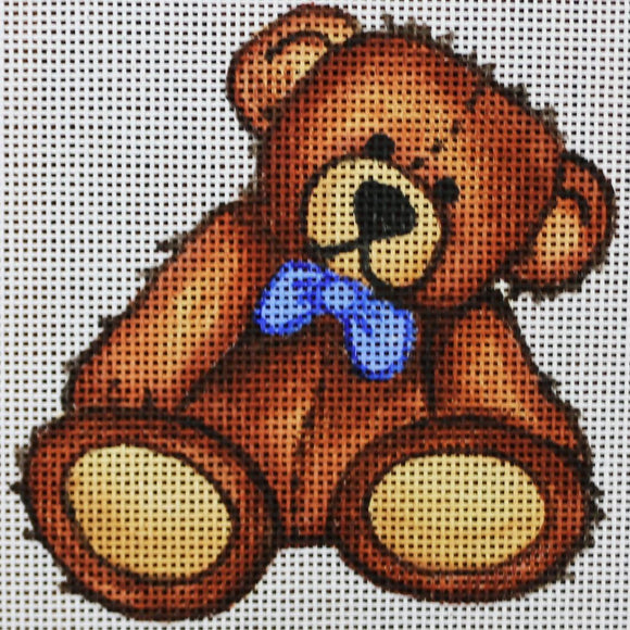 Brown teddy/blue bowtie