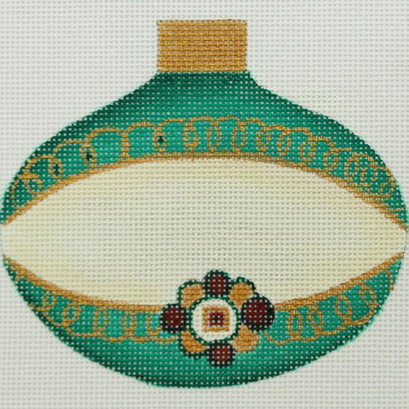 Turquoise/Gold Ornament