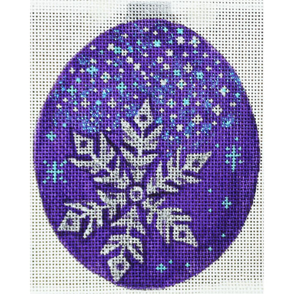 Purple/Silver Ornament