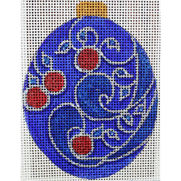 Blue/Gold/Red Ornament