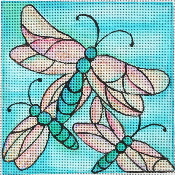 Dragonfly on Teal
