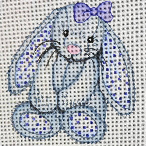 Blue Bunny, Pink Bow