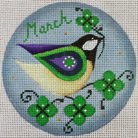 March Bird w/ Shamrocks