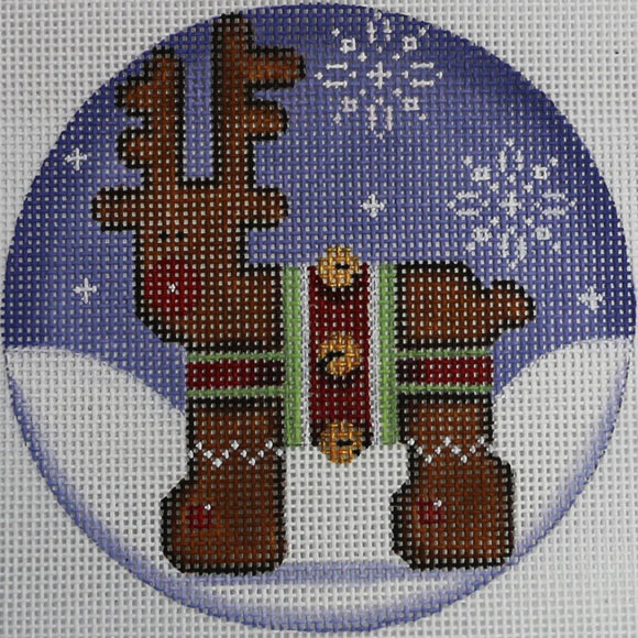 Gingerbread Reindeer Round