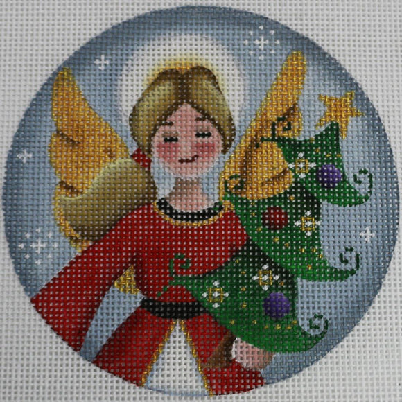 Angel with Tree Round