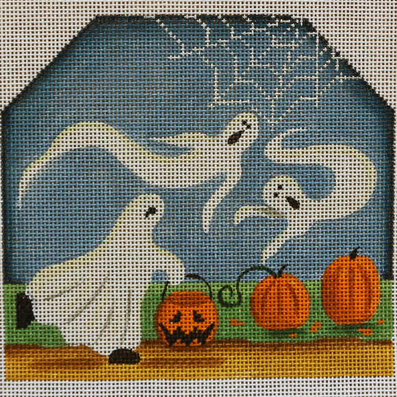 Ghosts Over Pumpkins
