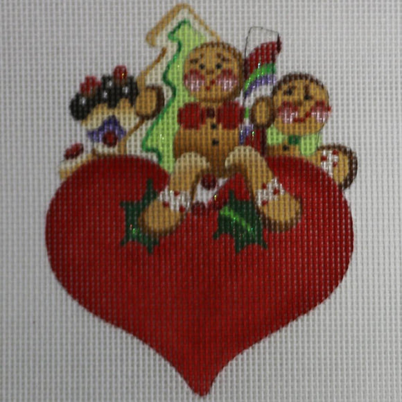Gingerbread Man Heart
