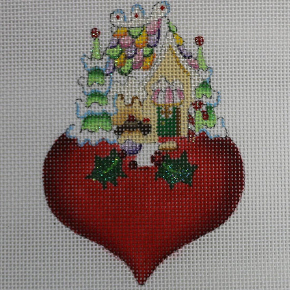 Gingerbread House Heart