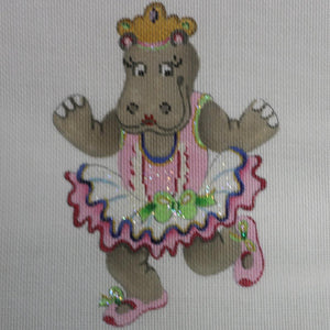 Hippo in Pink/White Tutu