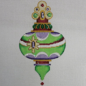 Green & Purple Shaped Ornament