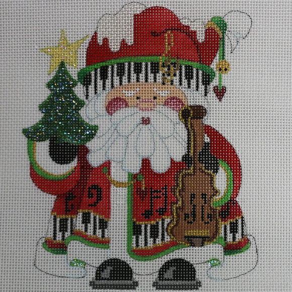 Squatty Santa w/ Violin & Tree