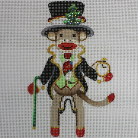 Sock Monkey w/ Top Hat & Watch