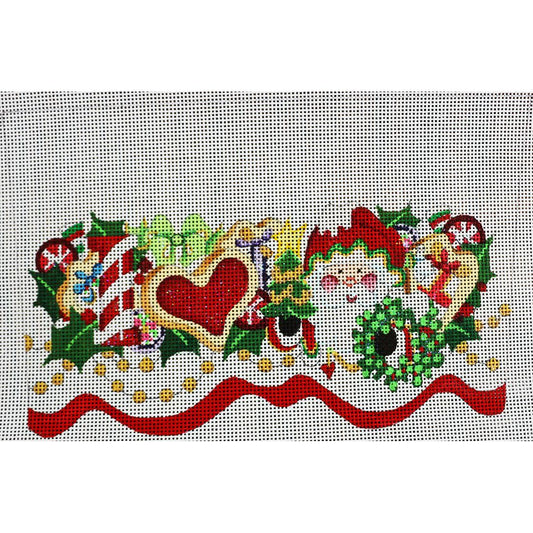 Santa and Cookie Cuff, 13 mesh