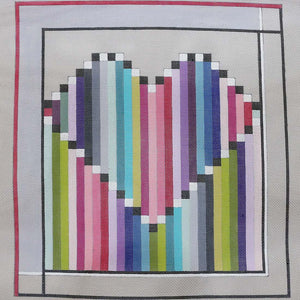 Large Striped Heart