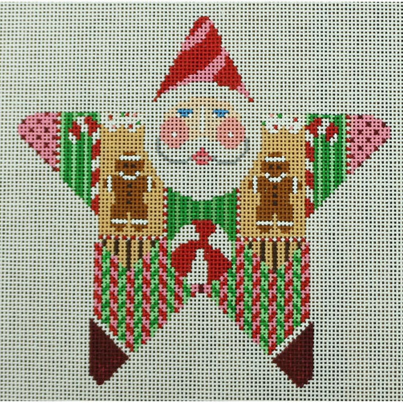 Gingerbread Santa Star