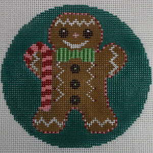 Gingerbread Boy on Teal