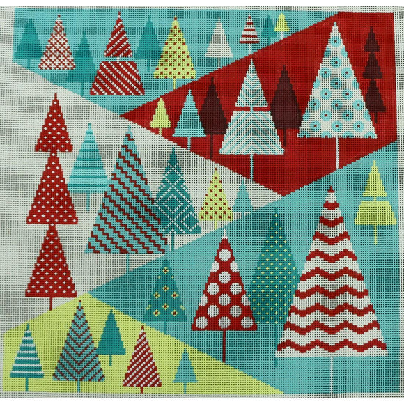 Patterned Christmas Trees