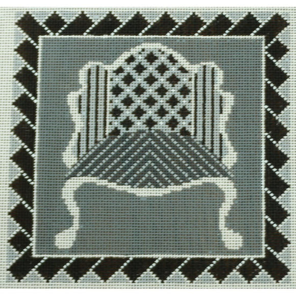Patterned French Chair
