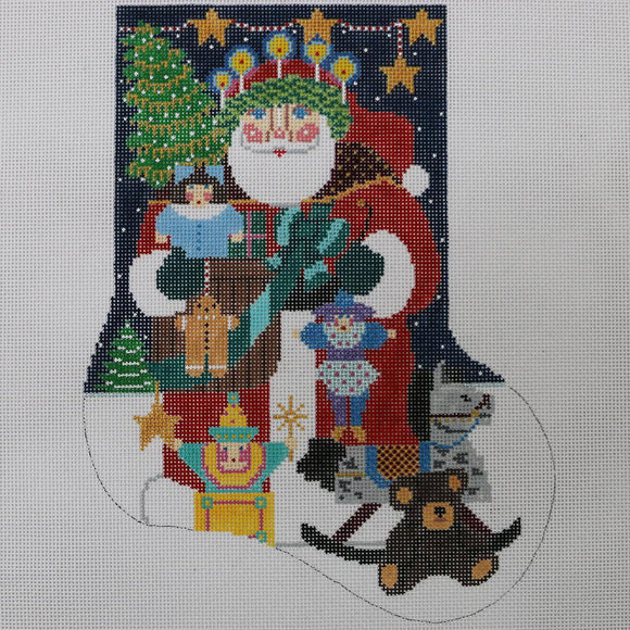 Santa/Toys Midi Stocking