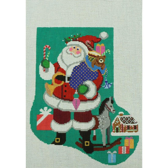 Santa & His Gifts Sock