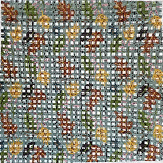 Lindsey, Leaves on Teal
