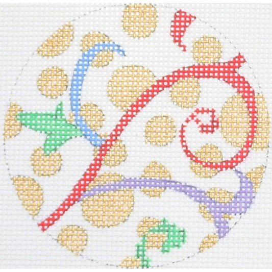 Ribbons with Gold Dots