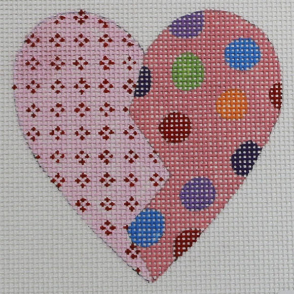 Pink Heart w/ Dots
