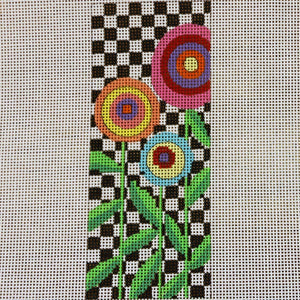 Flowers on Checkered