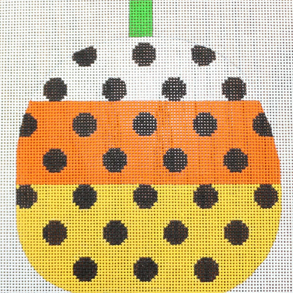 Candy Corn Pumpkin w/ Dots