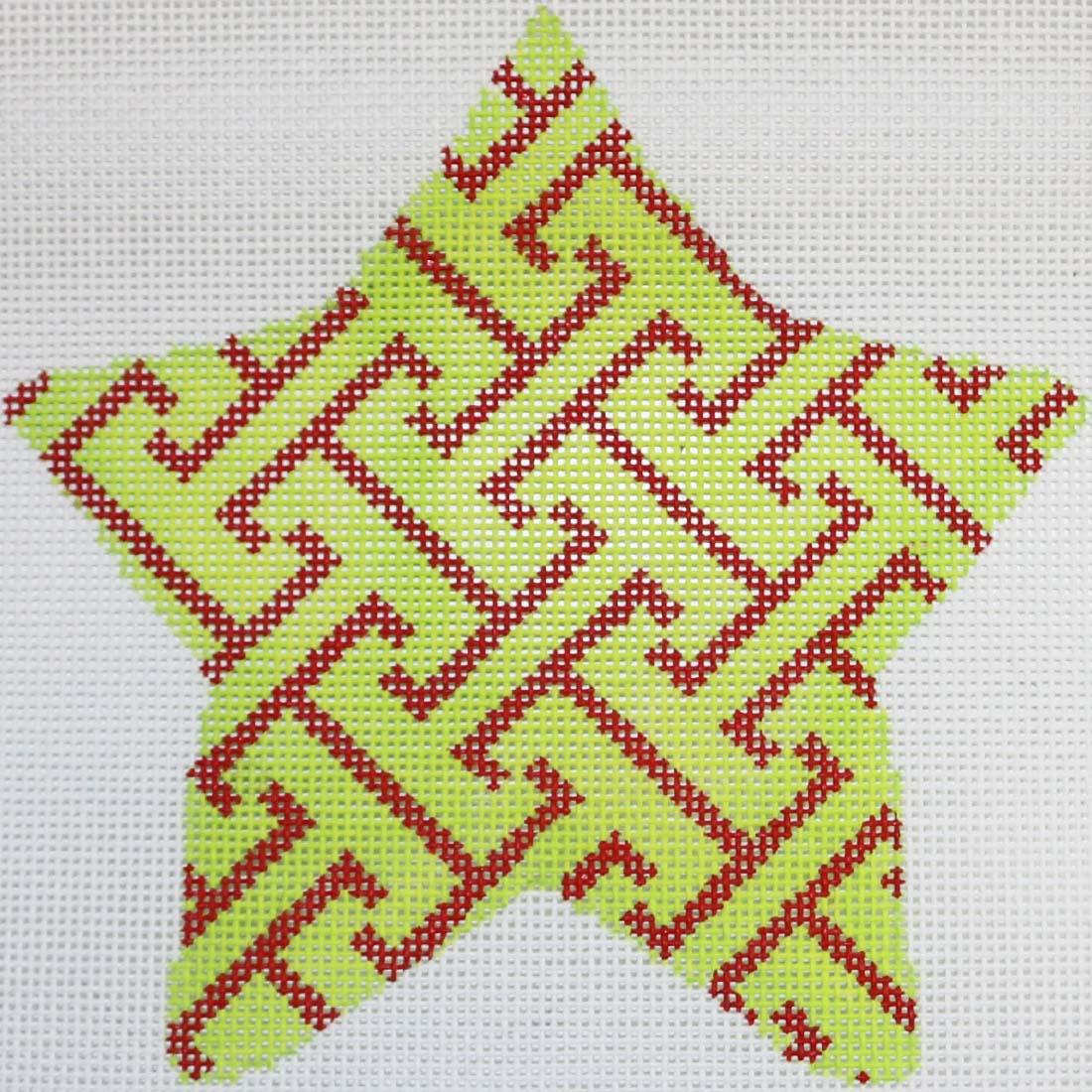 Green/Red Beads Star