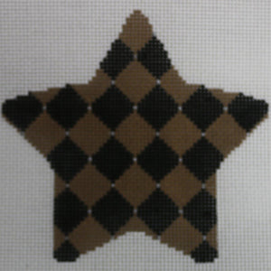 Burlap Harlequin Star