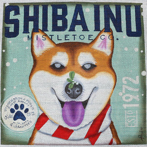 Shiba Inu Mistletoe