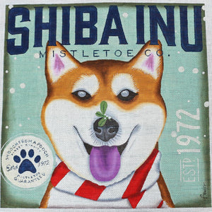 Shiba Inu Mistletoe