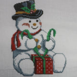 Snowman with Present