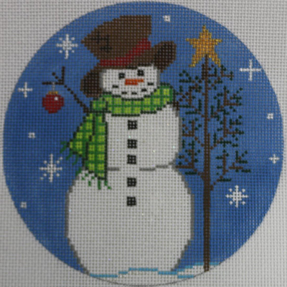 Snowman with Tree & Ornament