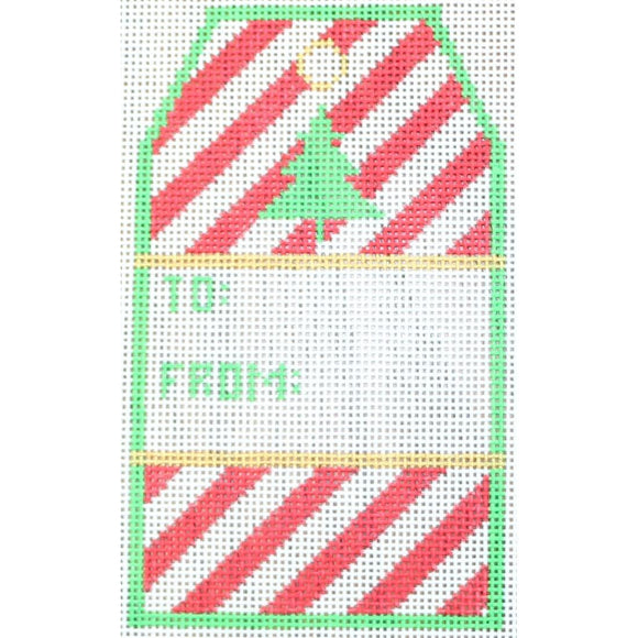 Striped Gift Tag