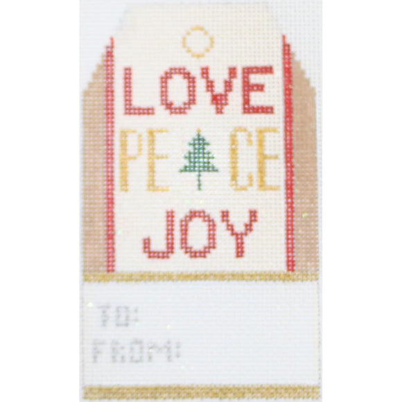 Love Peace Joy Gift Tag