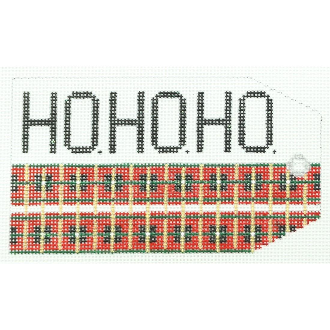 HoHoHo Plaid Tag