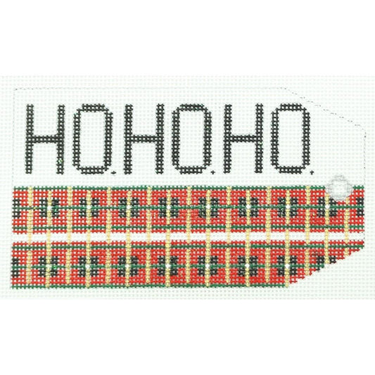 HoHoHo Plaid Tag