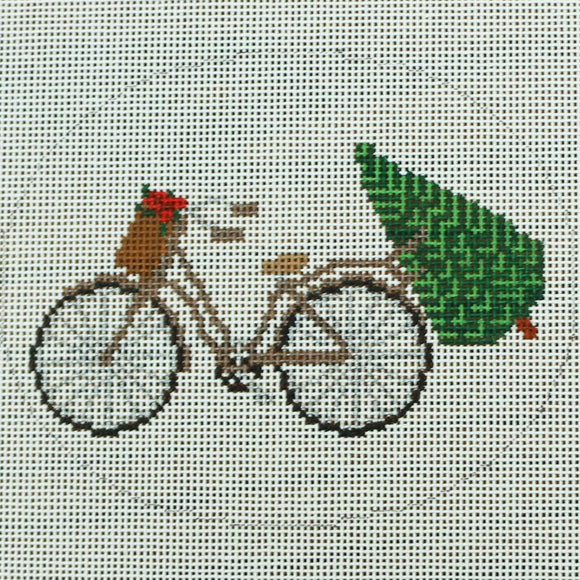 Bike w/ Tree & Poinsettia