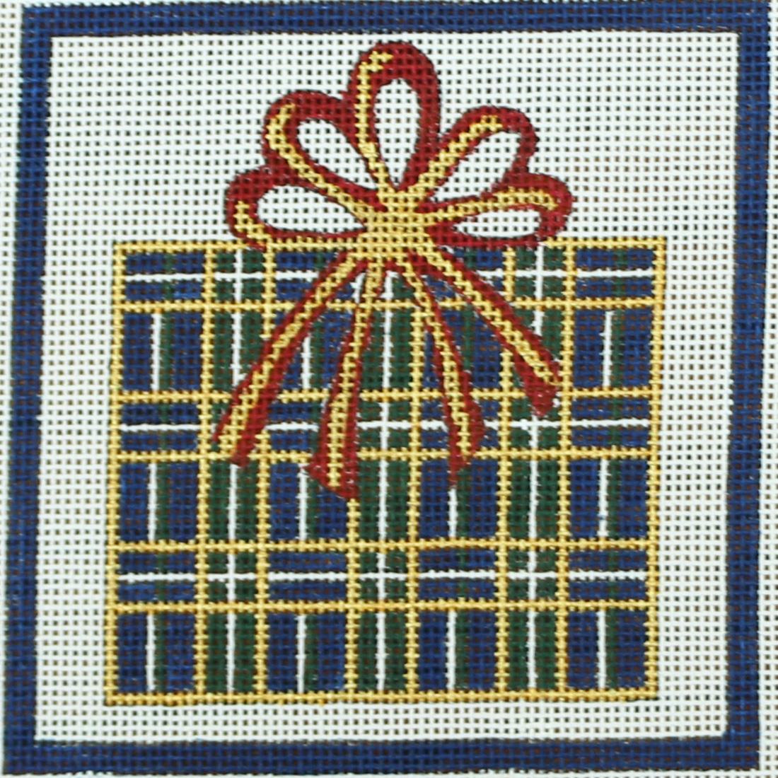 Small Blue/Gold Plaid