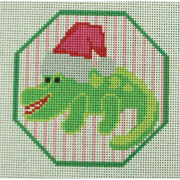 Alligator with Santa Hat