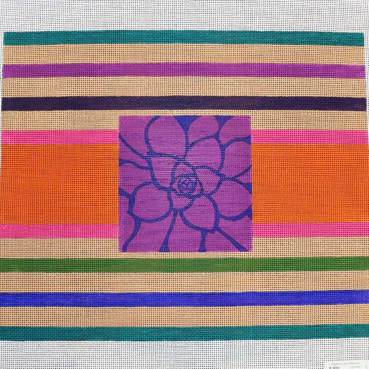 Flowers on Stripe