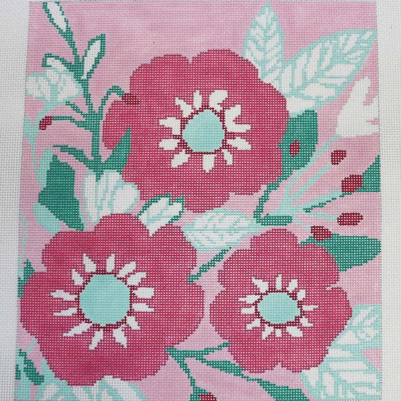 Pink & Turquoise Floral