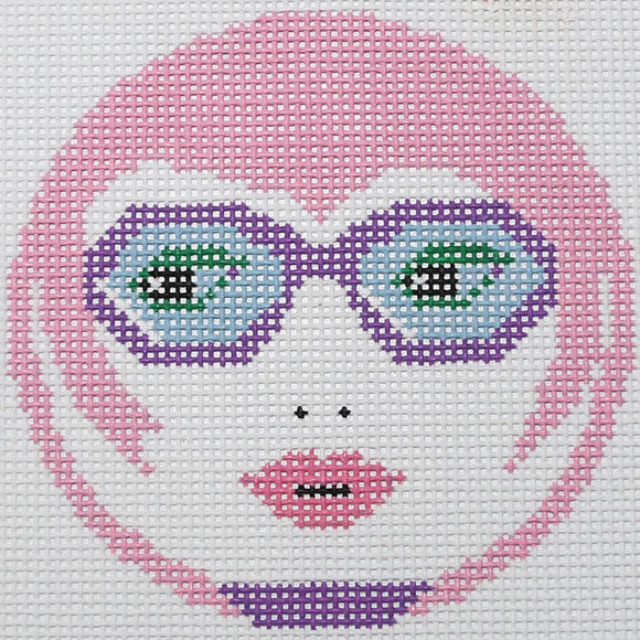 Lady in Purple Glasses