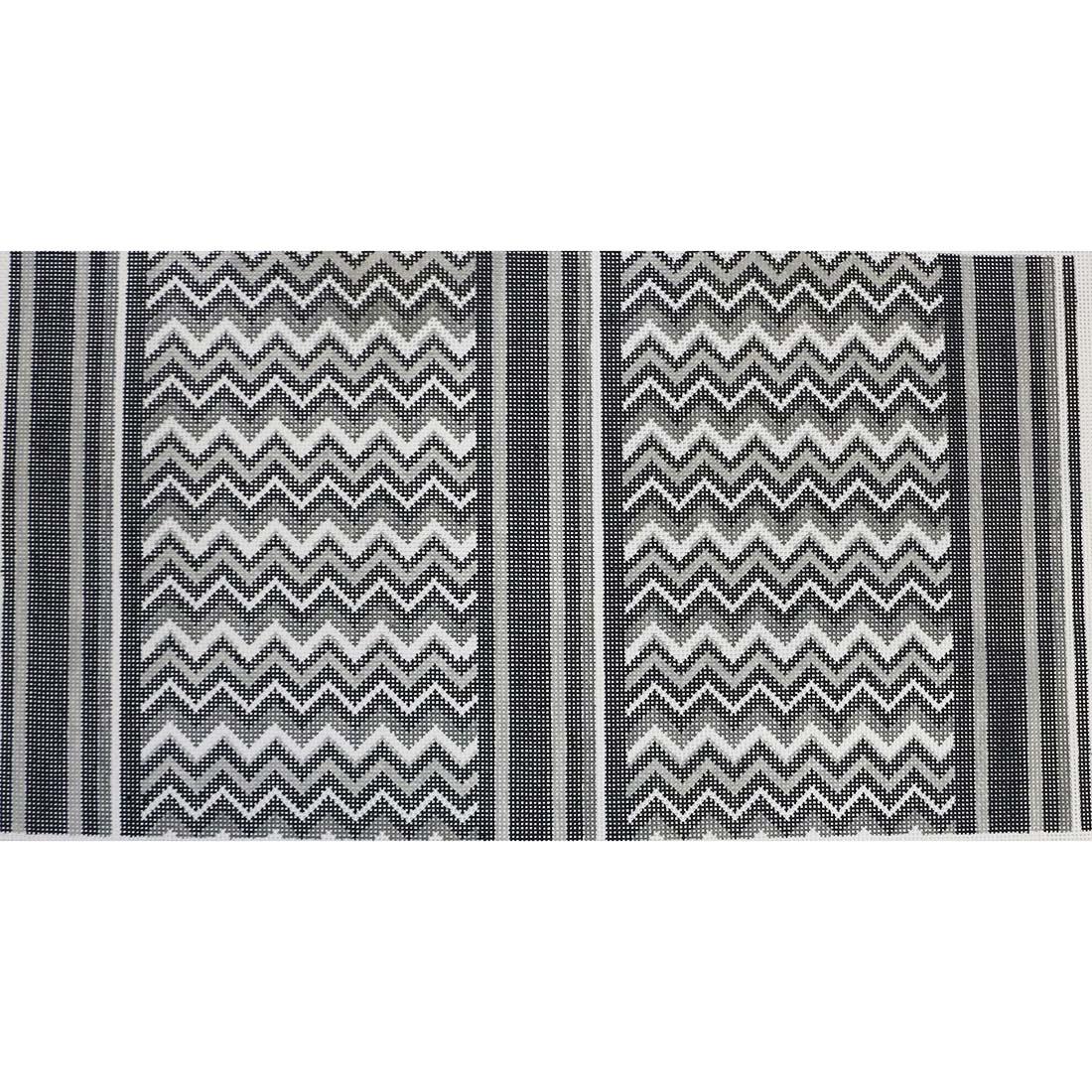 Grey/White/Black Zig Zag