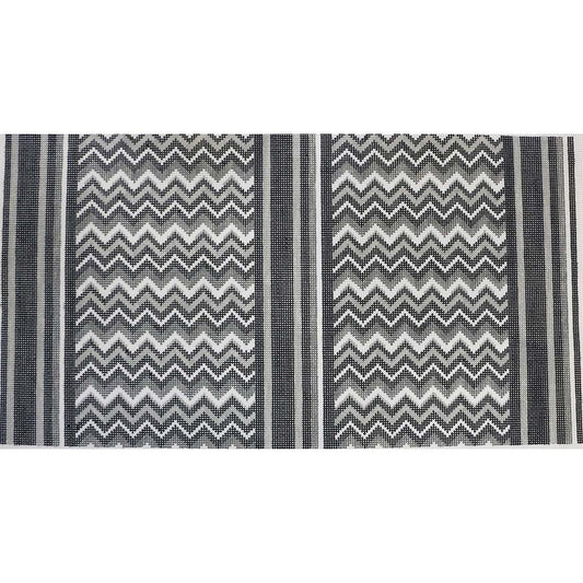 Grey/White/Black Zig Zag
