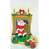 Santa in Fireplace